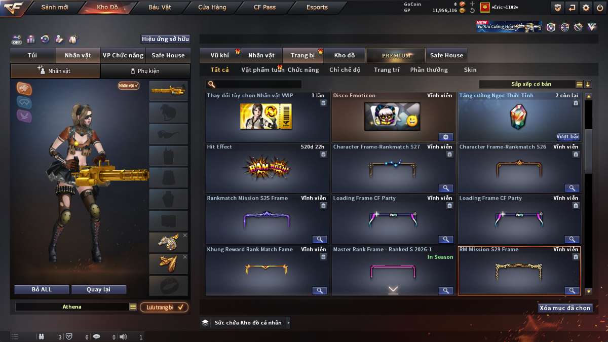 shop acc cf uy tin gia re